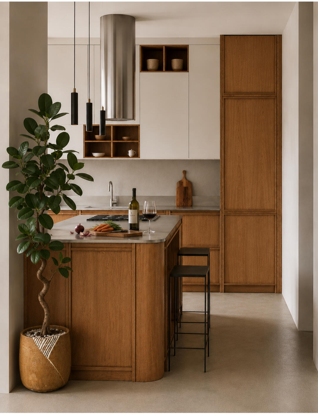 David Baille, designer d'espaces spécialisé en conception de cuisine, dans son atelier à Aix-en-Provence